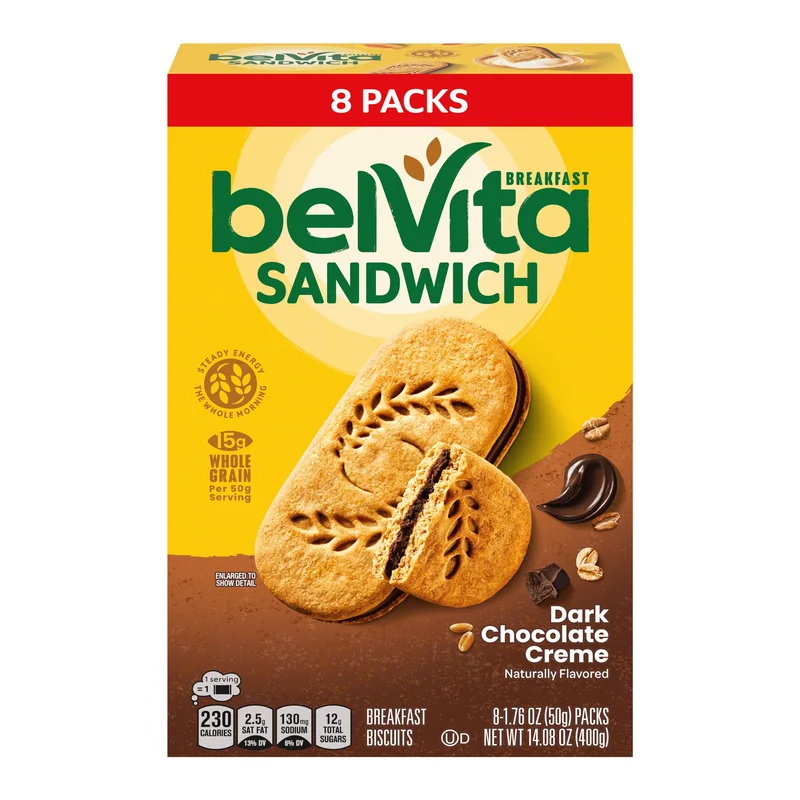 belVita Dark Chocolate Creme Breakfast Sandwiches