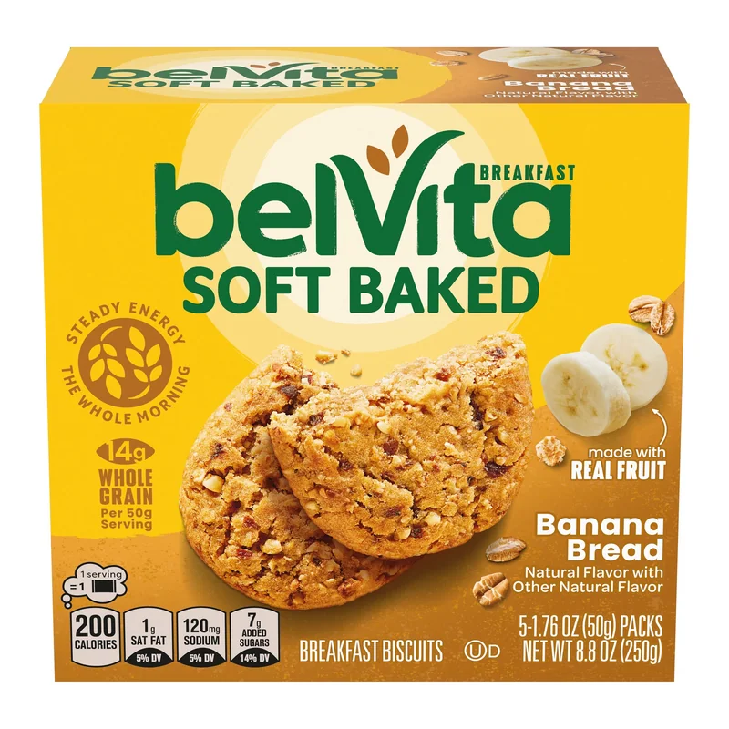 belVita Soft Baked Banana Bread box