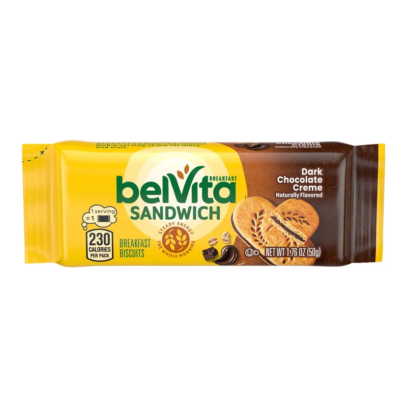 belVita Dark Chocolate Creme Sandwich pack