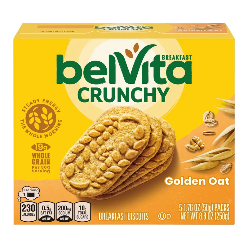 belVita Golden Oat Breakfast Biscuits box