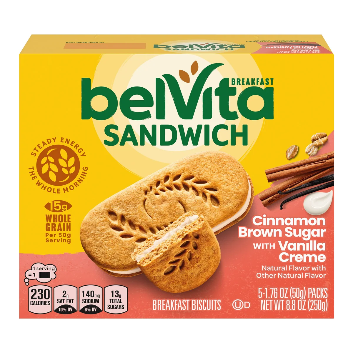 belVita Cinnamon Brown Sugar & Vanilla Creme Sandwiches
